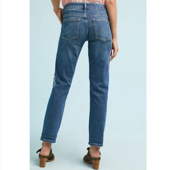 Anthropologie Pilcro embroidered floral jeans - Picture 4 of 8